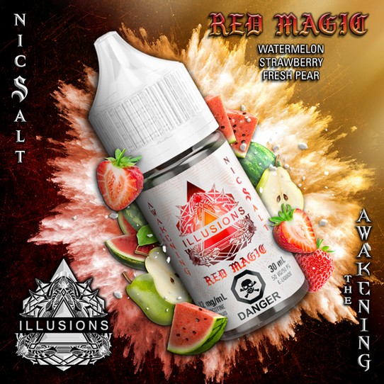 ILLUSIONS VAPOR ’Red Magic’ NIC SALT 30ML